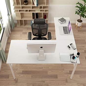 Amazon Com Dlandhome L Shaped Desk Large Corner Desk Folding