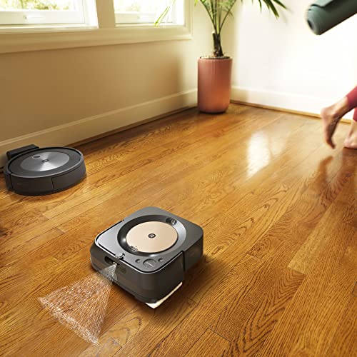 iRobot Braava Jet m6 (6012) Ultimate Robot Mop- Wi-Fi Connected, Precision Jet Spray, Smart Mapping, Works with Alexa, Ideal for Multiple Rooms, Recharges and Resumes, Black - View 2