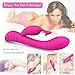 Soft Silicone Waterproof Rechargeable Rabbit Vibrator Dildo Sex Toy for Women, Oopsix Personal Massagers G Spot Vibrator Adult Toys for Couples with 9 Speed Vibration Led Lights