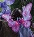 HearthSong® LED Light-Up Twinkling Fairy Wings - Dress Up Costume Accessories for Kids - 28 x 18 - Pink