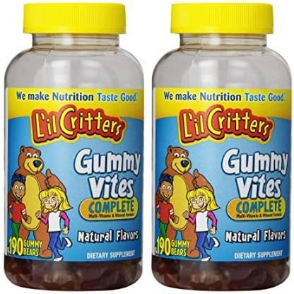 L'il Critters Gummy Multi-Vitamin and Mineral Bears, 190 Count, 2 Pack