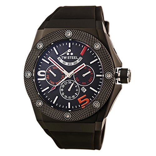 TW Steel Gent's CE4010 Ceo Tech Automatic Grey Rubber Band Watch