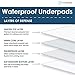 Dry Defender Washable Bed Pads - Reusable Waterproof Mattress Pad for Kids & Adults - Use as Seniors Incontinence Bed Pads, Potty Training, and Pet Pee Pads for Dogs and Cats - Pack of 4 - 34x36