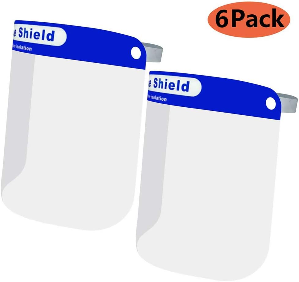 Safety Full Face Shield Visor Recyclable Reusable Plastic Anti Dust And Anti Fog Splash Proof Full Face Shield Visor Protective Goggles for Kids,Adults