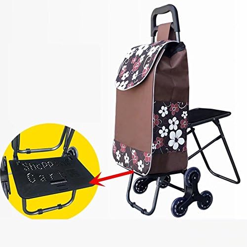 Collapsible trolley/shopping cart/luggage trolley, seat, multi-purpose (Color:#05)