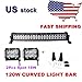 Primeprolight 120W LED Light Bar 24inch Curved Combo Beam Car Light with 2Pcs Spot 18W for Off Road High Power ATV Jeep 4x4 Tractor off Road Light Fog Driving Bar Rree Truck SUV Car