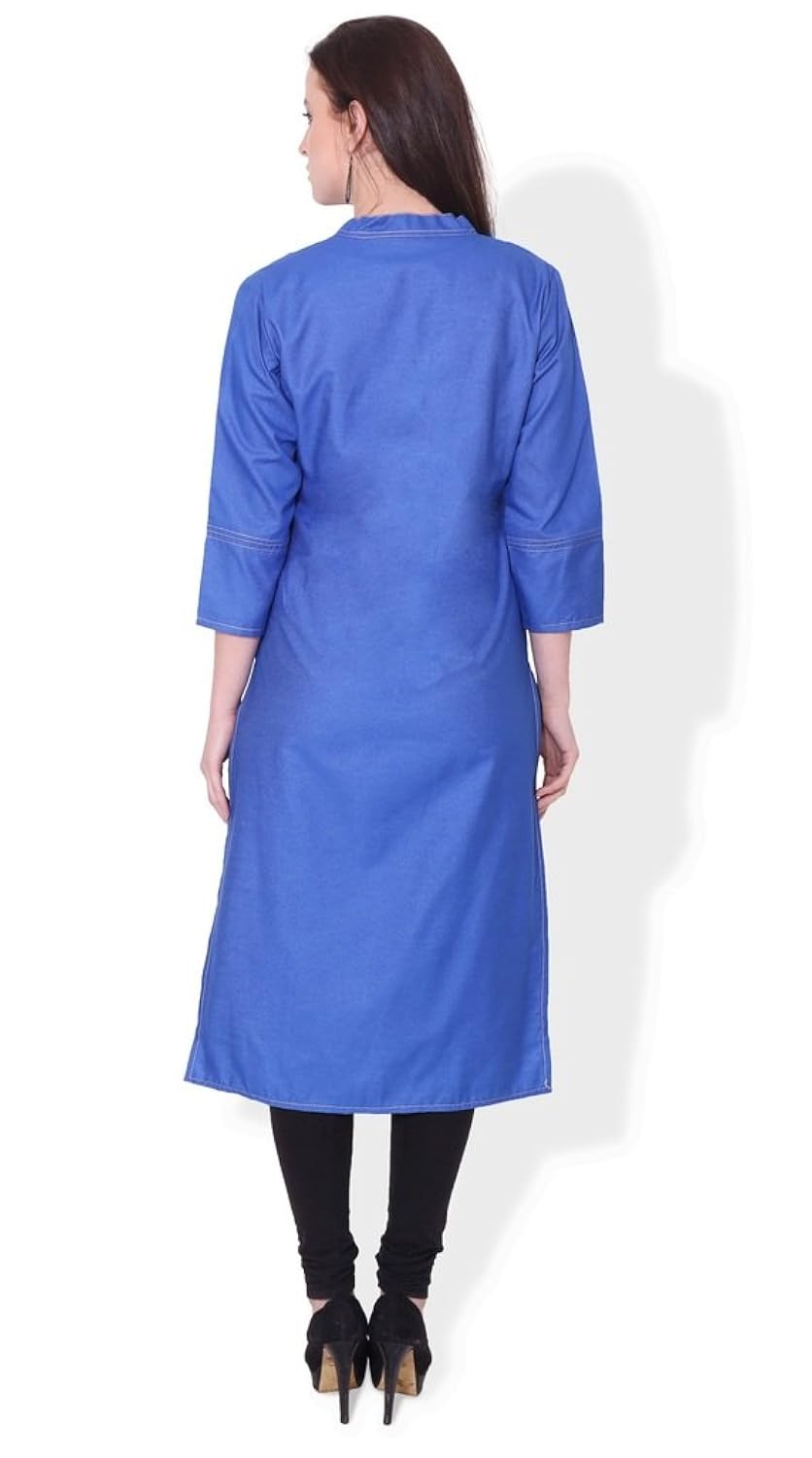 bluepocket women's denim kurti (sku-013)