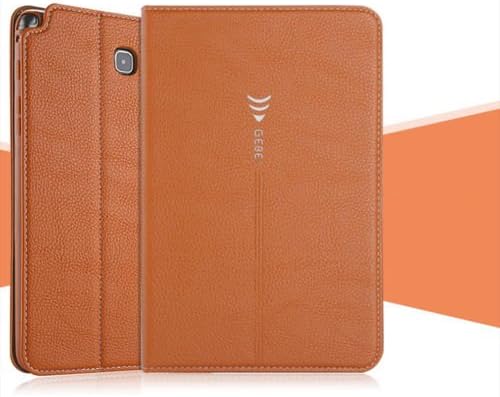 Galaxy T550 Case ,Gebei Tab a 9.7 Inch Case Magnetic Closure Pu Leather Full-body Protective Case[stand Feature][card Slot]for Samsung Galaxy Tab a 9.7 Inch T550 (Brown)
