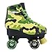Stemax Quad Roller Skates for Boys, Girls and Women – Camo Skates – Size 2.5 Youth to 7.5 Men – Outdoor/Indoor & Rink Skating – Adjustable Lace System
