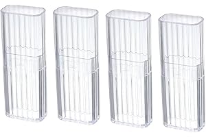 Yeanifeana 4Pcs Transparent Flosser Dispenser Container, Project Storage Case Portable Creative Storage Box, Dental Toothpick