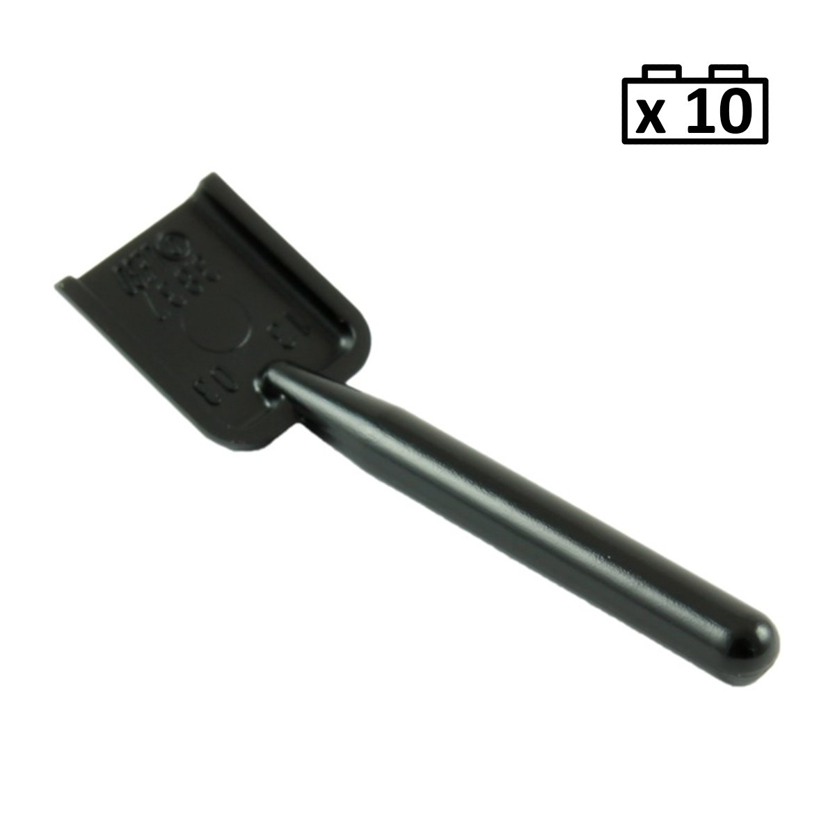 LEGO Black Shovel x 10 For Minifigure 3837