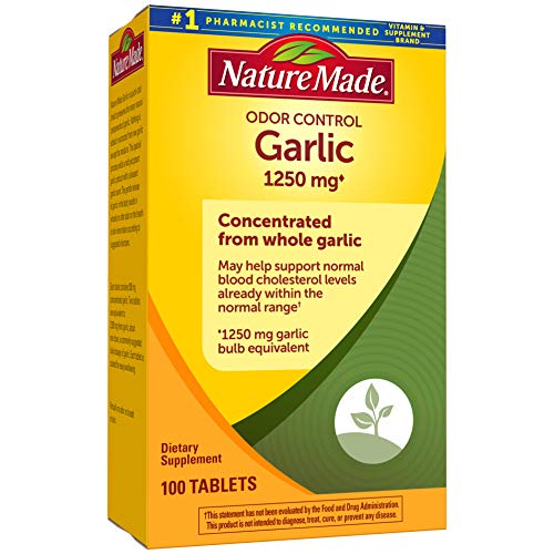 Nature Made, Odor Control Garlic Tabs 1250mg 100Ct Pricepulse