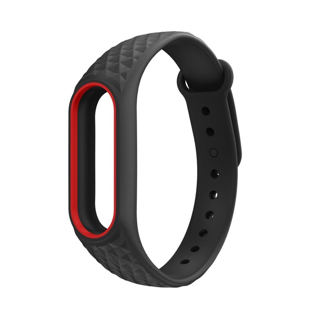 楽天1位 For Xiaomi Mi Band 2交換バンド Sukeq 2018新しいソフト軽量シリコン交換用ストラップwristandブレスレットアクセサリーfor Xiaomi Mi Band 2スマート腕時計 ブラックa ブラックa B079pv4qv1 172 11 30 108 81