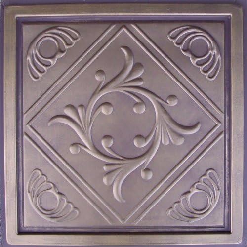 Amazon Com Anet Antique Bronze Chocolate 24x24 Pvc Ceiling Tile