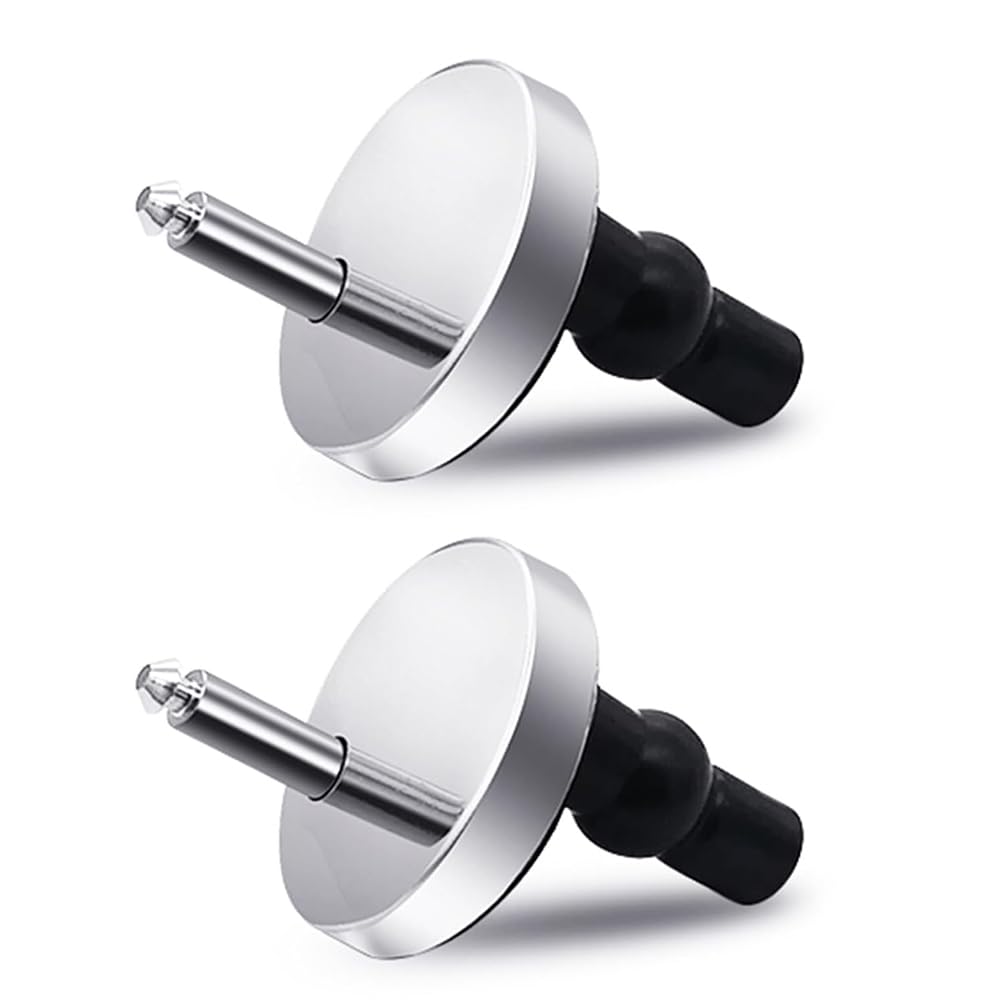 Voarge 2 Pcs Toilet Seat Fixings Universal Toilet Seat Screws and Bolts Hinge Quick Fix Toilet Seat Replacement Set