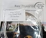 12 gauge .999 Fine Silver Wire Soft Temper 20 Inches