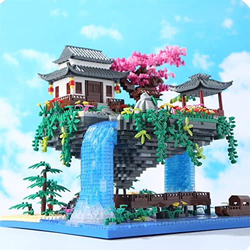 Yushinv - Juego de construcción de árbol de Cerezo con Caja de Regalo, música Original de Cerezo en Flor (Tipo: sinfonía), Kit de construcción de Luces de casa de árbol Sakura japonés, 3320 Piezas