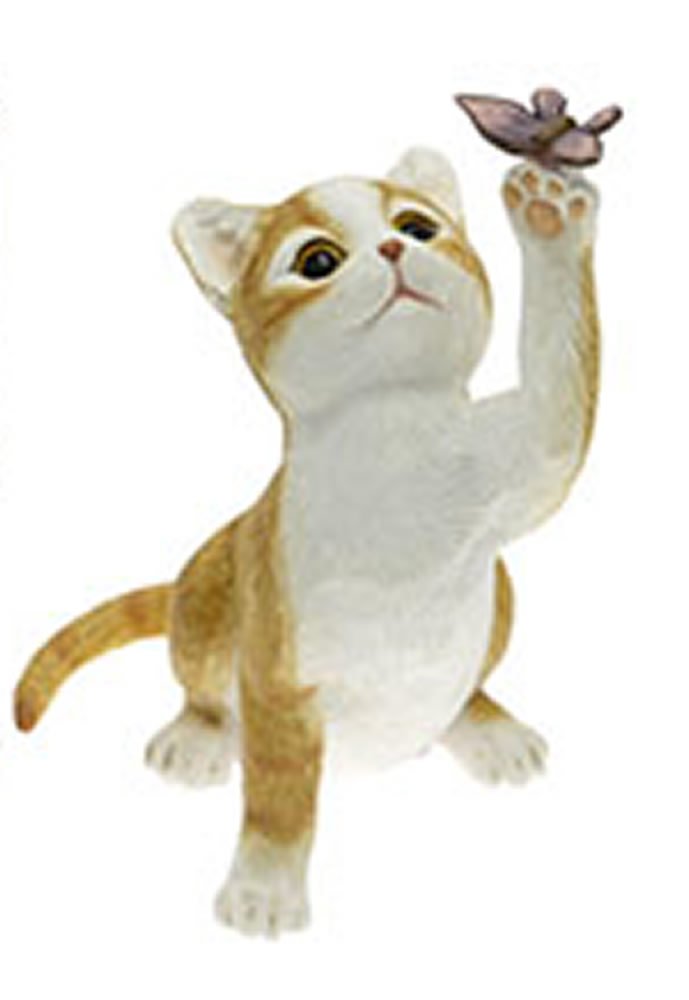 Anablep Mischief Ginger Cat with Butterfly
