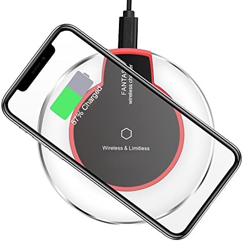 Wireless Charger iPhone X / 8 / 8 plus , Samsung Galaxy - Note 9 / S9 / S9 Plus , 8 / S8 / S8 Plus , S7 / S7 Edge / S6 Edge / 5 - Universal Qi Enabled Cordless Wirelless Charging Pad