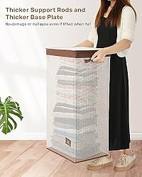 SOLEDI 100L Laundry Hamper with Lid - Laundry