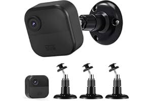 3rd & 4th Gen Blink Outdoor Camera Mount 3PCS, Sonomo 360 Degree Adjustable Wall Mount Bracket for Blink Outdoor Camera and Blink Indoor Security Camera System Accessories (Black)