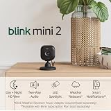 Blink Mini 2 Smart Security Camera, HD Night View, Two-Way Audio, Black view 6