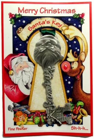Solid Pewter Santa's Magic Key for Children with No Chimney