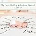 Kiddo Kind Baby's First Holiday Milestone Blanket - Photography Props for Baby Boy & Baby Girl