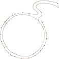 2pcs Women's Belly Chain, Adjustable Belly Chain Gold Jewelry Sexy Waist Chain Gold Body Chain Waist Beads Chain Belly Chains Belts for Beach Gift Waist Girls Summer