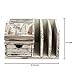 MyGift Rustic Torched Wood Desktop Organizer with Drawer, Mail Sorter, Sticky Note Pad Holder, Wooden Desk Storage Caddy for Office/Home