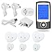 2020 Upgrade Version Electronic Muscle Stimulator TENS Unit Dual Output Channel Independent Control Rechargeable Pulse Massager with Adjustable 16 Modes Portable Pain Relief with 6 Electrode Pads