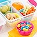 Silicone Cupcake Liners Baking Cups Non-Stick Jumbo Reusable Muffin Molds Bento Bundle Lunch Box Dividers (30-Pack)