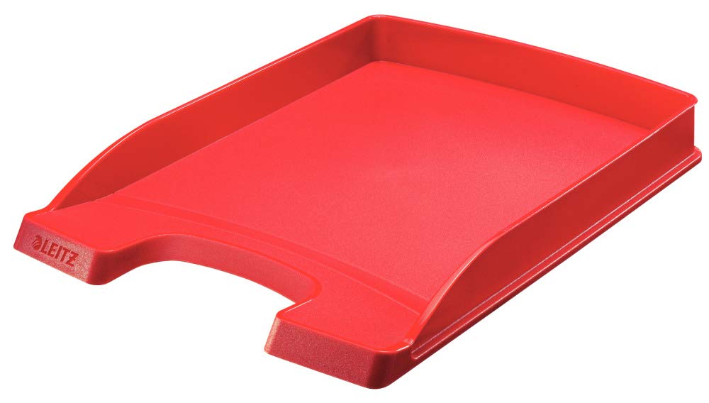 Leitz A4 Letter Tray, Slim, Red, Plus Range, 52370025