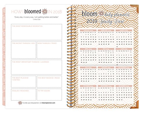 image for bloom daily planners 2018 Calendar Year HARD COVER Daily Planner - Pas