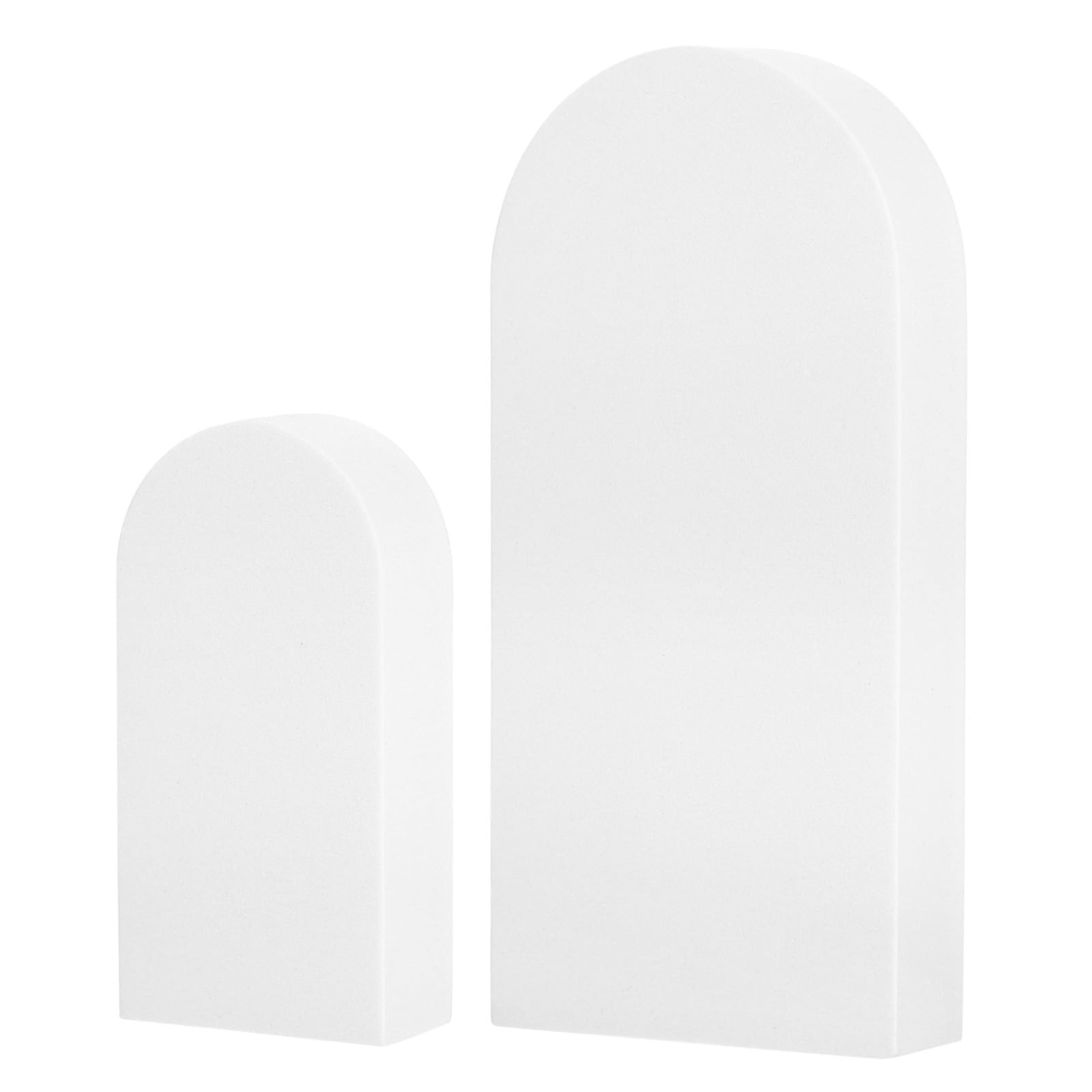 YOKIVE 1Set Photography Background Props Set, Hard Foam Photo Props | Geometric Cube for Photo Shoot (White, Arch Combination)