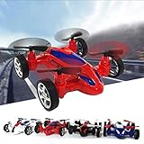 Fanala Quadcopter Drone Flying Car, Durable Children Remote Control Inertia Toy Car Mode Push & Pull Toys