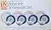Laurie Gates - 12 Piece Melamine Dinnerware Set (Blue & White)