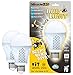 MiracleLED 604734 9-watt Super Bug Light, 395 Lumens, Bug Free Porch and Patio Light, Yellow, 2-Pack