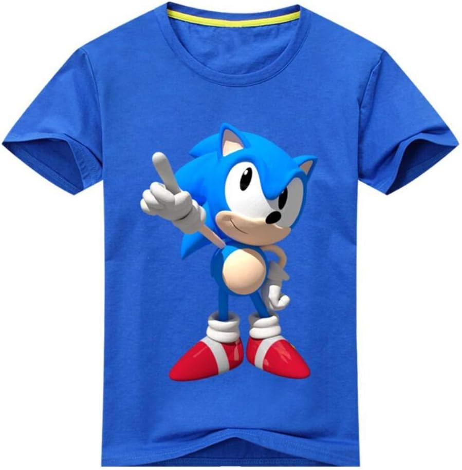 Boys Girls Cartoon Sonic Clothes Girls 3D Funny T-Shirts Costume Children Spring Clothing Kids Tees Top Baby T Shirt