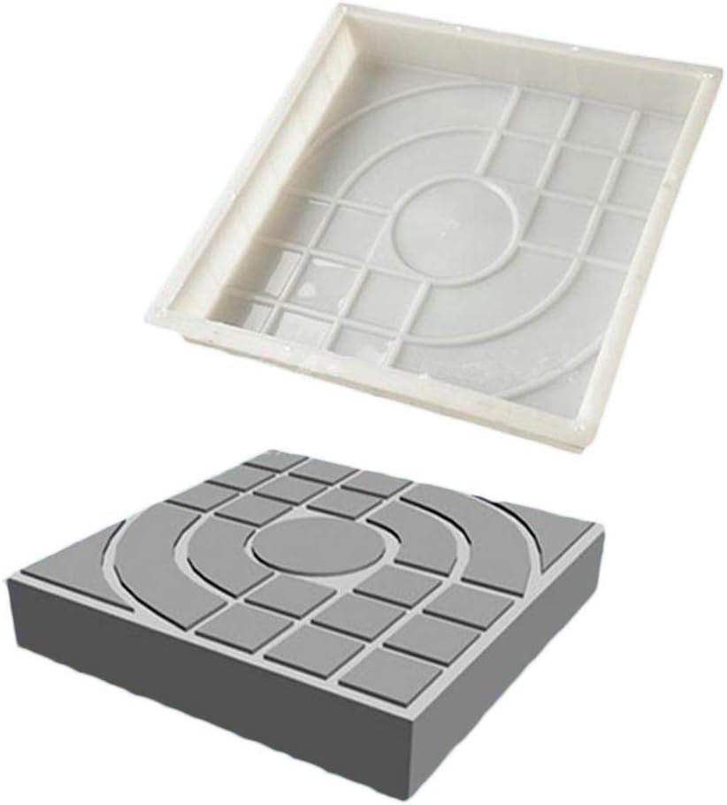 Path Maker Plastic Walk Concrete Mold Square Maple Leaf Road Board Mould for Garden DIY Lawn Paving