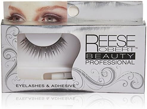 Reese Robert Pussycat Strip Lashes with Adhesive, Black