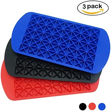 Ice Cubes Mold, JINYO DIY Creative 160 Small Triangular Shape Silicone Frozen Cube Bar Pudding Tools Kitchen Accessories (Triangular Shape)