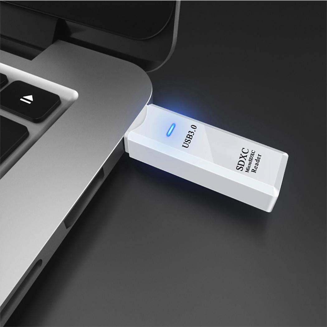 Junio1 Lettore di schede USB 3.0 Portatile ad Alta velocità per Computer Smartphone Lettori schede di Memoria Esterni