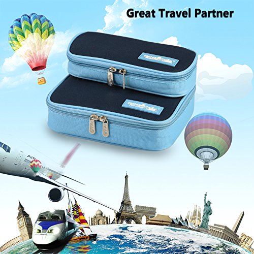 Goldwheat Portable Insulin Bag Medical Cooler Packs Diabetic Care Organizers & Travel Kits (Blue)