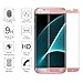 Galaxy S7 EDGE Screen Protector MaxDemo Edge to Edge Ultra HD Premium Shield Tempered Glass, Oil Resistant Coated [ Anti-Bubble][Anti-Scratch] Screen Protector for Samsung Galaxy S7 EDGE Rose
