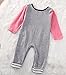Greenafter Baby Girls Funny Saying Rompers Toddler Footless Coveralls Jumpsuit Clothes (6-9M, Gray)