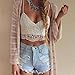 WILLTOO Women Crochet Tank Camisole Lace Vest Bra Crop Top (S) … White