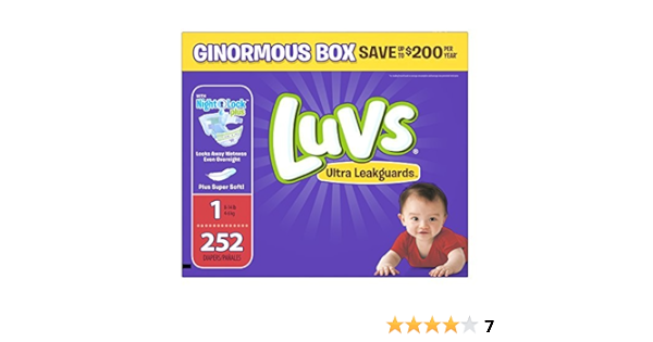 252 luvs size 1
