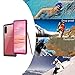 Sfulatdc Compatible with Galaxy Note 10+5G Waterproof Case, IP68 Underwater Dirtproof Shockproof Built in Screen Protector Full Body Protective Cover for Samsung Note 10 Plus Pink/Clear