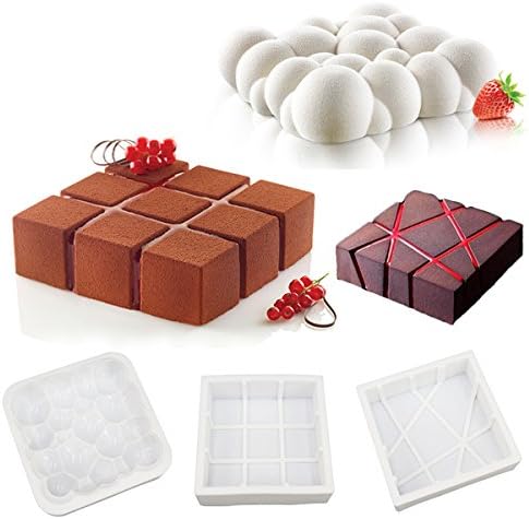 Irregular Cloud, Geometric Cube, Magma Design Silicone Mousse Cake Mould Cake Mold Silicone Flexible For Mousse Cake Breads Cornbread Cheesecake Pie Brownie